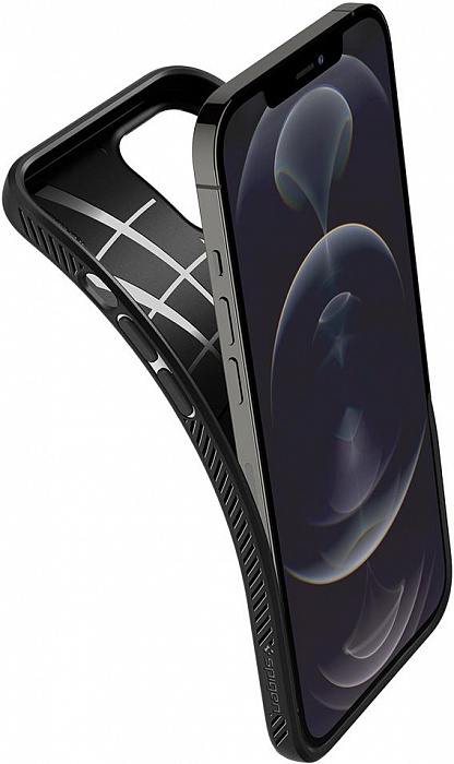 Черный чехол Spigen (Liquid Air) iPhone 12 Pro Max
