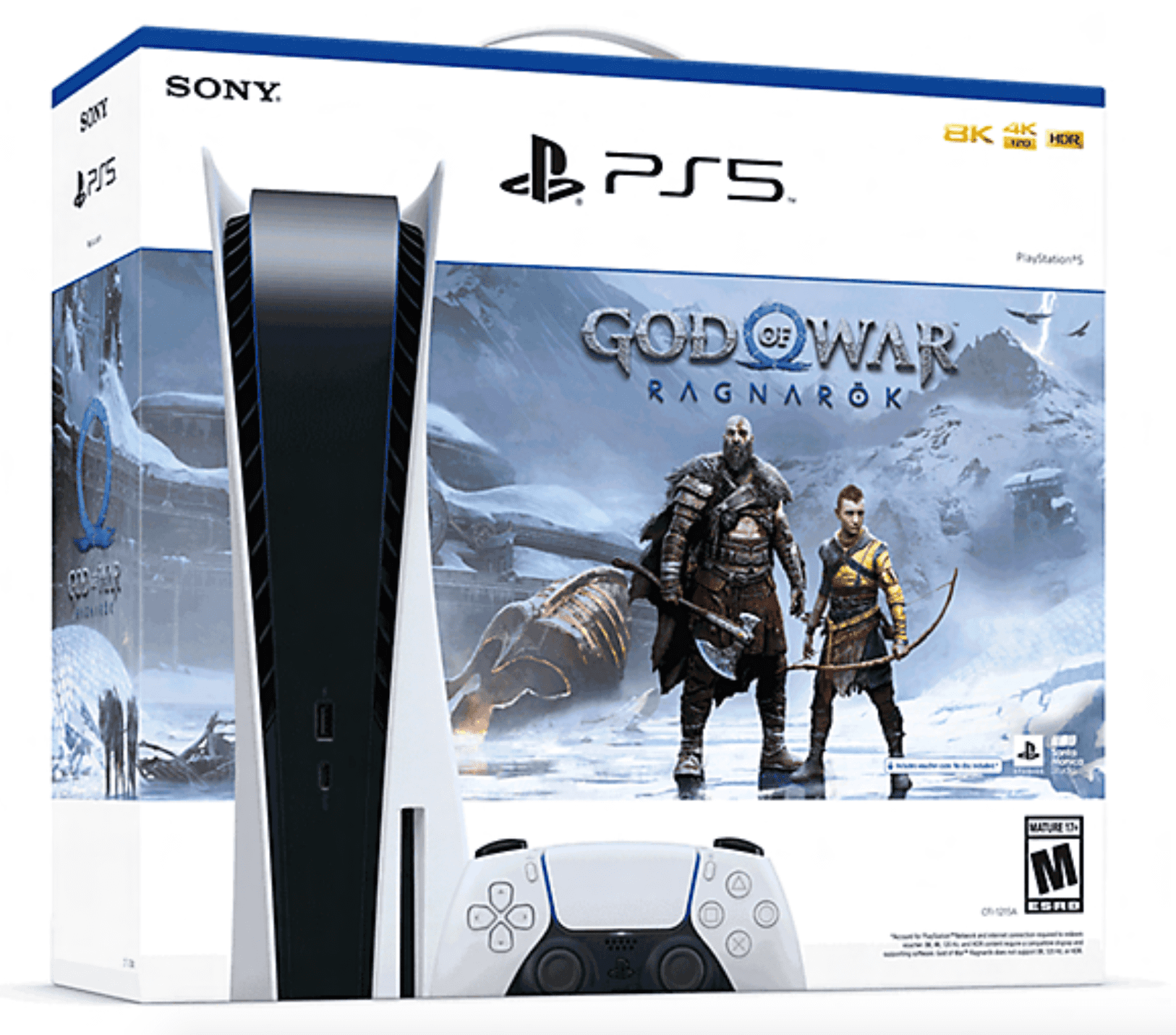 Приставка Sony PlayStation 5, диск God Of War: Ragnarok