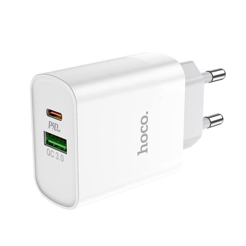 Зарядное устройство Hoco USB-A + Type-C
