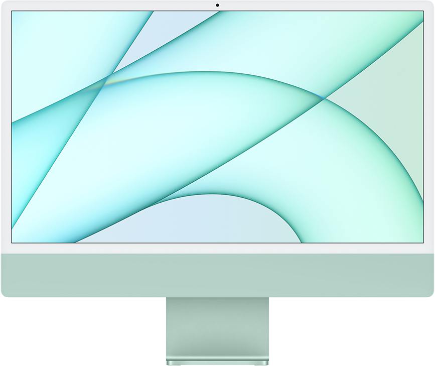 Apple iMac 24" Retina 4,5K (MGPJ3RU/A) (M1 8C CPU, 8C GPU) 8 ГБ, 512 ГБ SSD, зеленый
