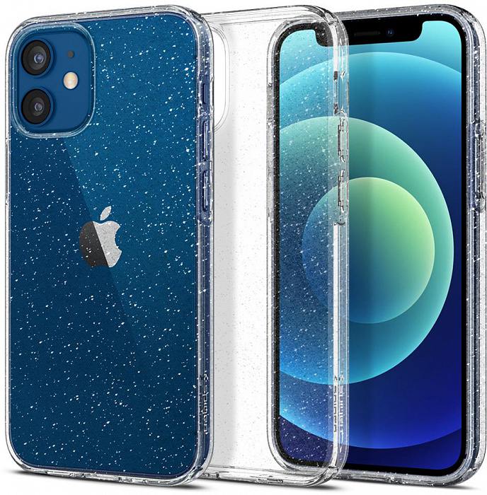 Чехол Spigen Liquid Crystal Glitter,clear - iPhone 12 mini