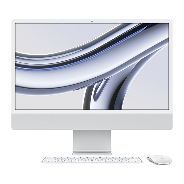 iMac 24" Retina 4,5K (MQR93) M3 (8 ядер CPU, 8 ядер GPU, 8 ГБ, 256 ГБ) Серебристый