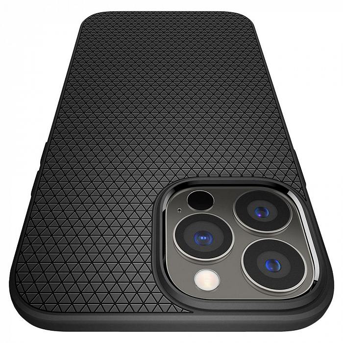 Чехол Spigen Liquid air matte black для iPhone 13 Pro Max