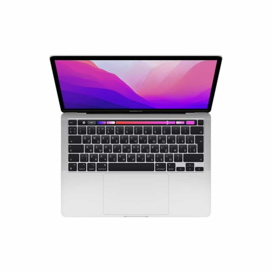 MacBook Pro 13.3" (MNEQ3) Touch Bar, Apple M2, 8 ГБ, 512 ГБ, серебристый