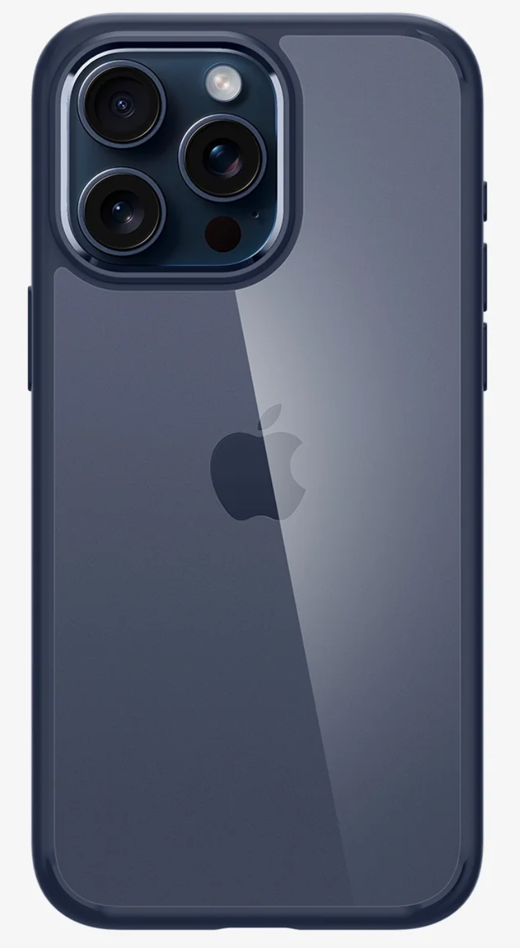 Синий чехол Spigen (Ultra Hybrid) для iPhone 15 Pro Max
