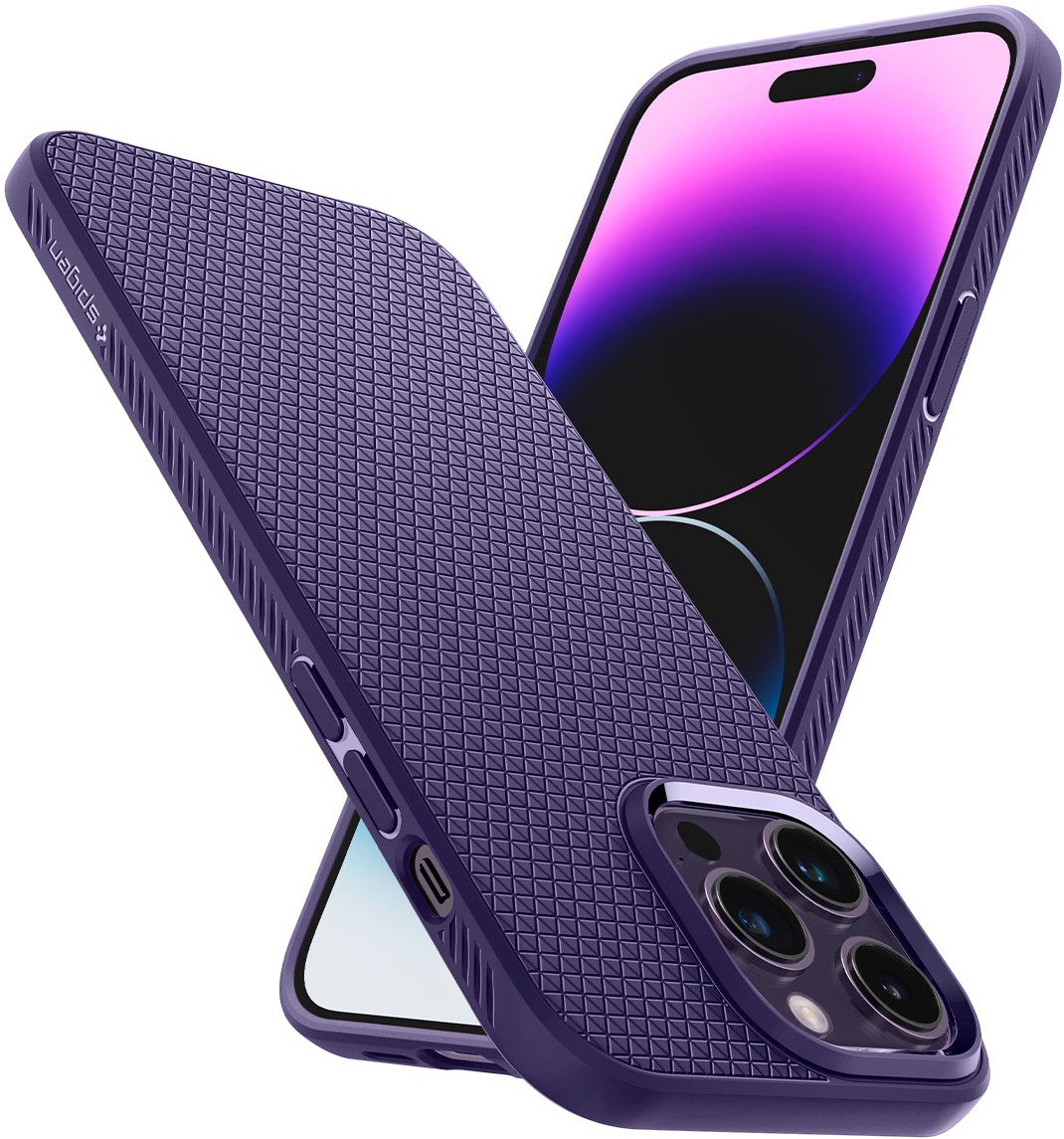 Фиолетовый чехол Spigen (Liquid Air) iPhone 14 Pro