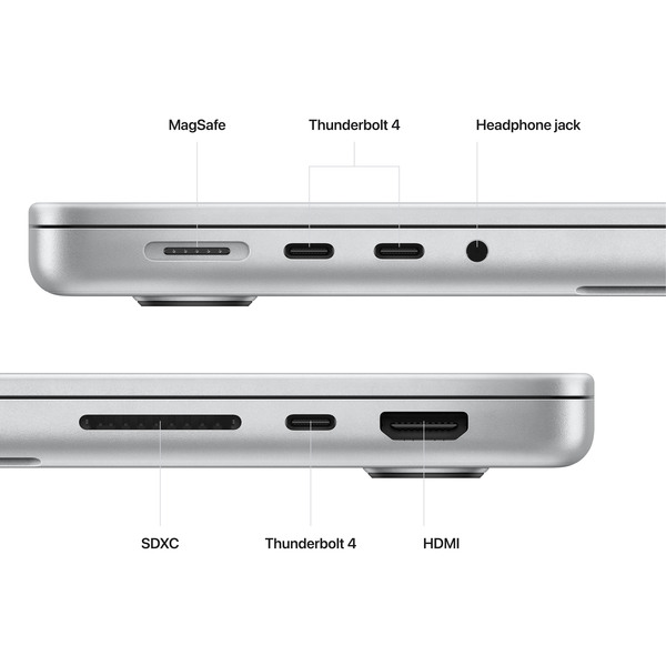 MacBook Pro 16,2" (MNWD3) M2 Pro 12 ядер, 19 ядер GPU, 16 ГБ, 1 ТБ SSD, серебристый