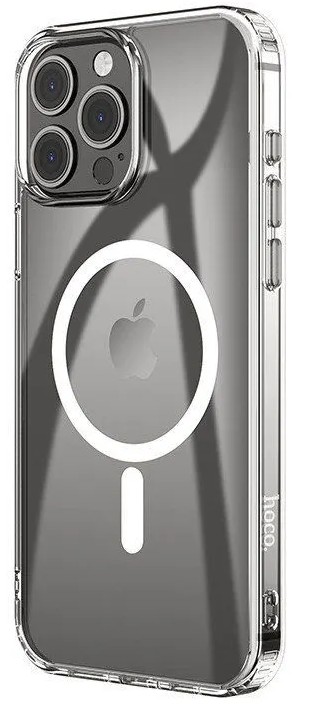 Прозрачный MagSafe чехол Hoco iPhone 15 Pro Max