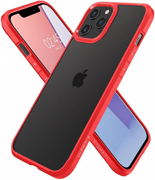 Чехол Spigen Ultra Hybrid, red - iPhone 12/ iPhone 12 Pro
