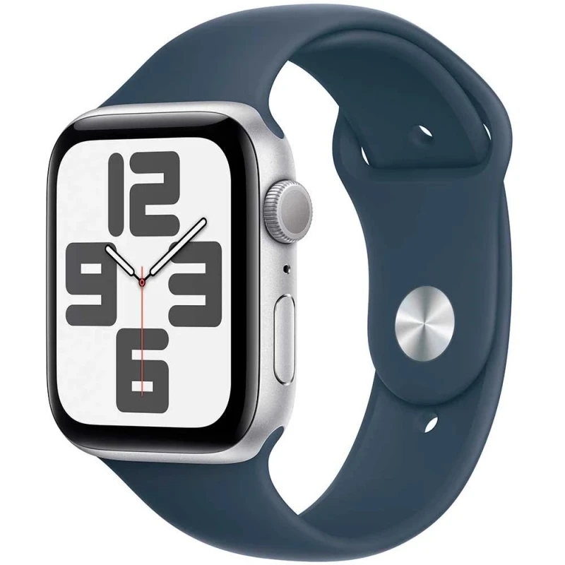 Apple Watch SE 2 2023 40мм корпус из алюминия серебристого цвета, спортивный ремешок синего цвета