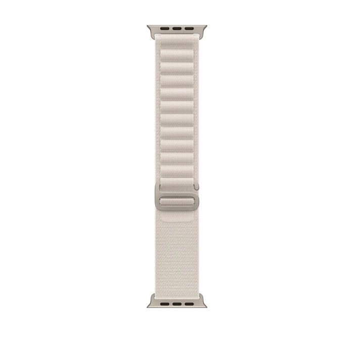 Apple Watch Ultra 49мм, корпус из титана, ремешок Alpine цвета «сияющая звезда», MQFT3K