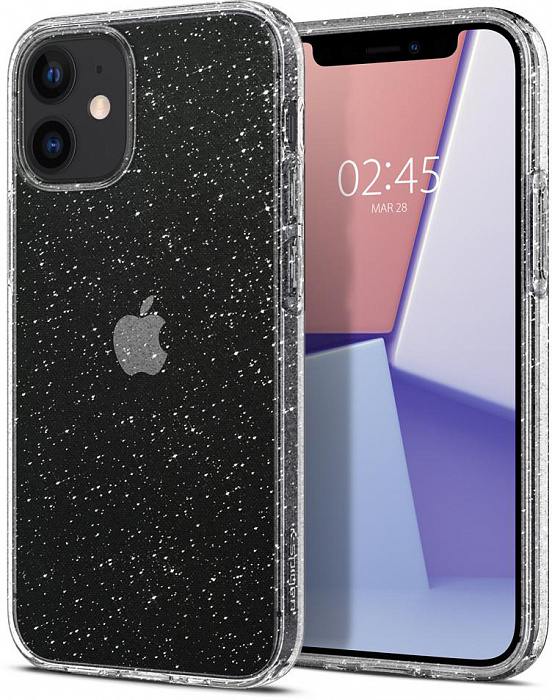 Чехол Spigen Liquid Crystal Glitter,clear - iPhone 12 mini