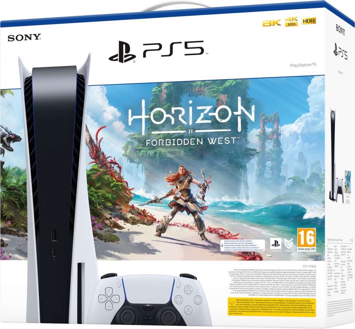 Приставка Sony PlayStation 5, диск Horizon Forbidden West