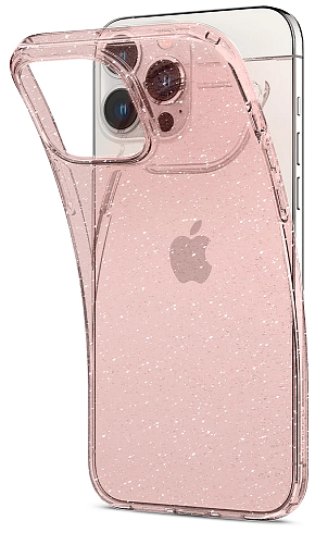 Блестяще-розовый чехол Spigen (Liquid Crystal) iPhone 13