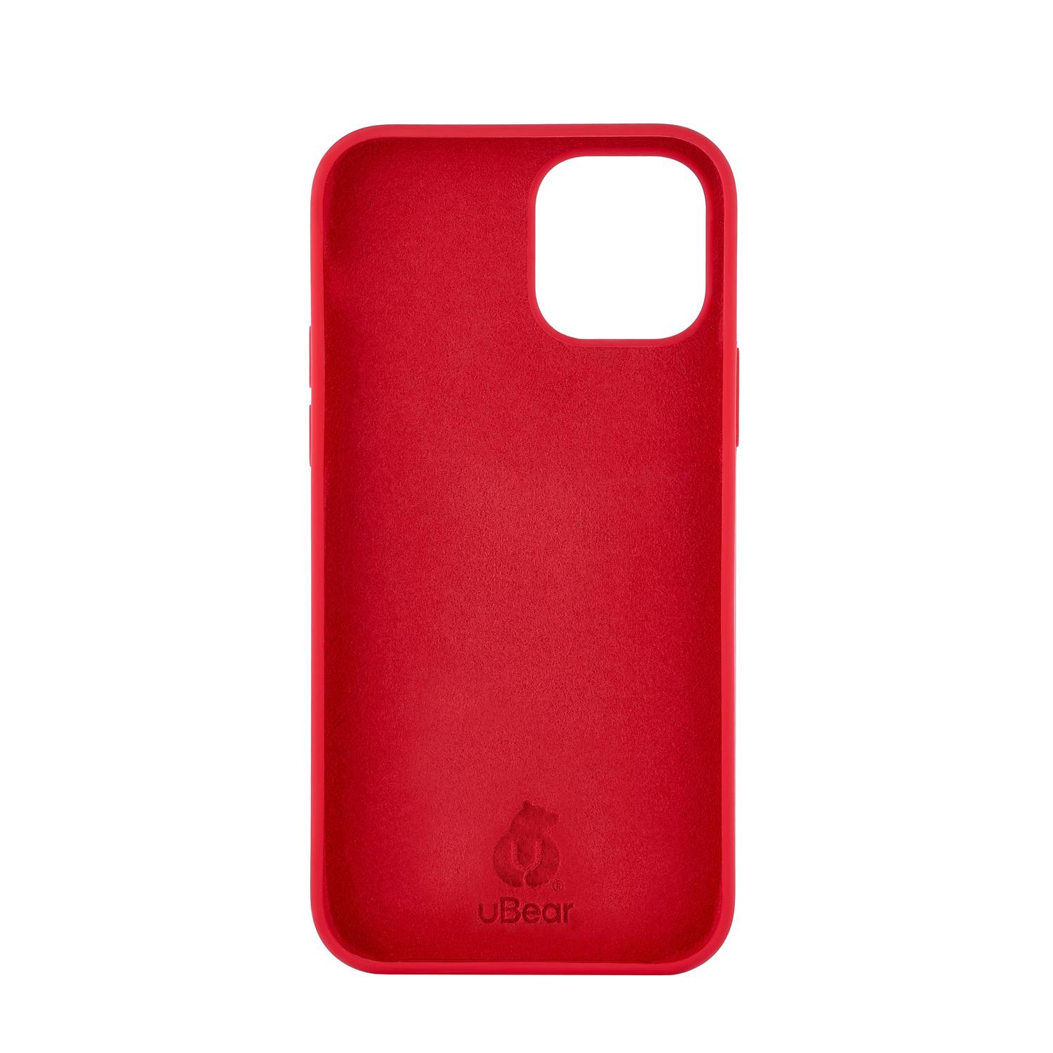 Чехол Ubear Touch Case for iPhone 12/12 Pro MAX (Liquid Silicone) RED