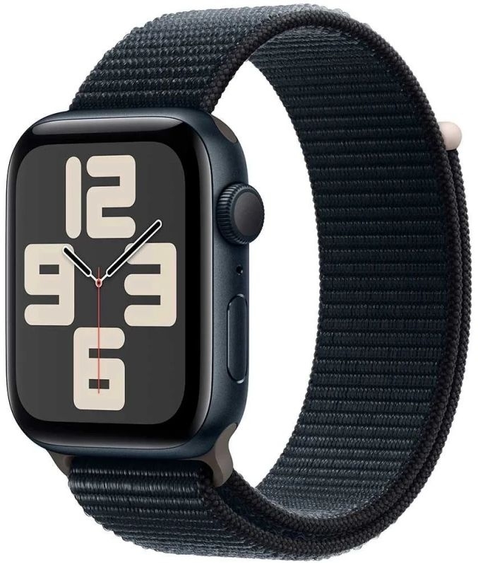 Apple Watch SE 2 2023 44мм корпус из алюминия цвета «тёмная ночь», ремешок цвета «тёмная ночь»