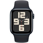 Apple Watch SE 2 2023 44мм корпус из алюминия цвета «тёмная ночь», спортивный ремешок цвета «тёмная ночь»