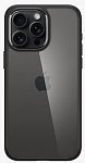 Матовый темный прозрачный чехол Spigen (Ultra Hybrid) для iPhone 15 Pro Max