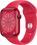 Apple Watch Series 8 41мм (MNP73K) корпус из алюминия цвета (PRODUCT)RED, спортивный ремешок цвета (PRODUCT)RED