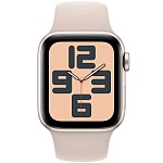 Apple Watch SE 2 2023 44мм корпус из алюминия цвета «сияющая звезда», спортивный ремешок цвета «сияющая звезда»